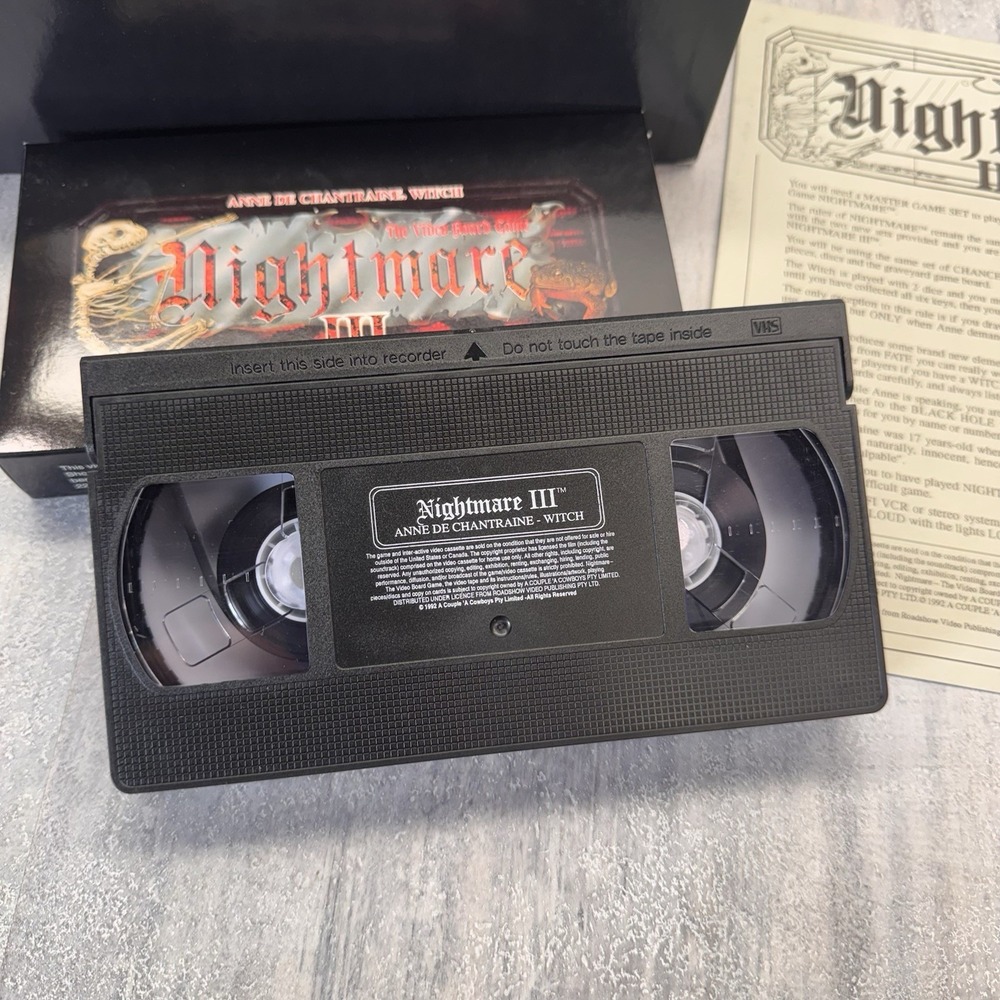100% COMPLETE Nightmare Series Video Board Game Set 1,2,3 & 4 VHS - Picture 12 of 16